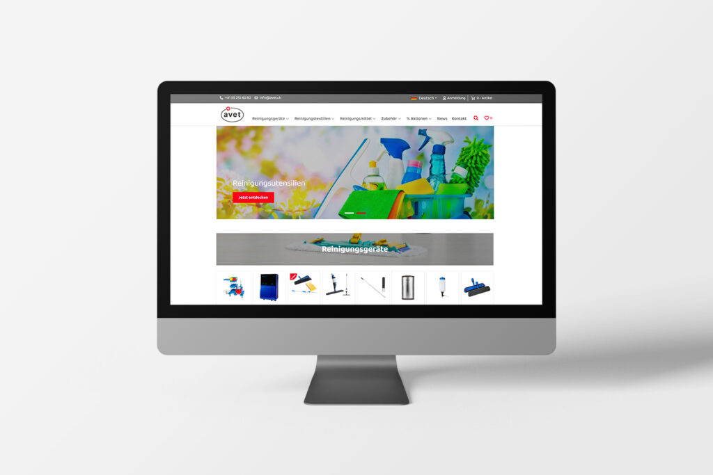 Mockup Avet.ch Desktop