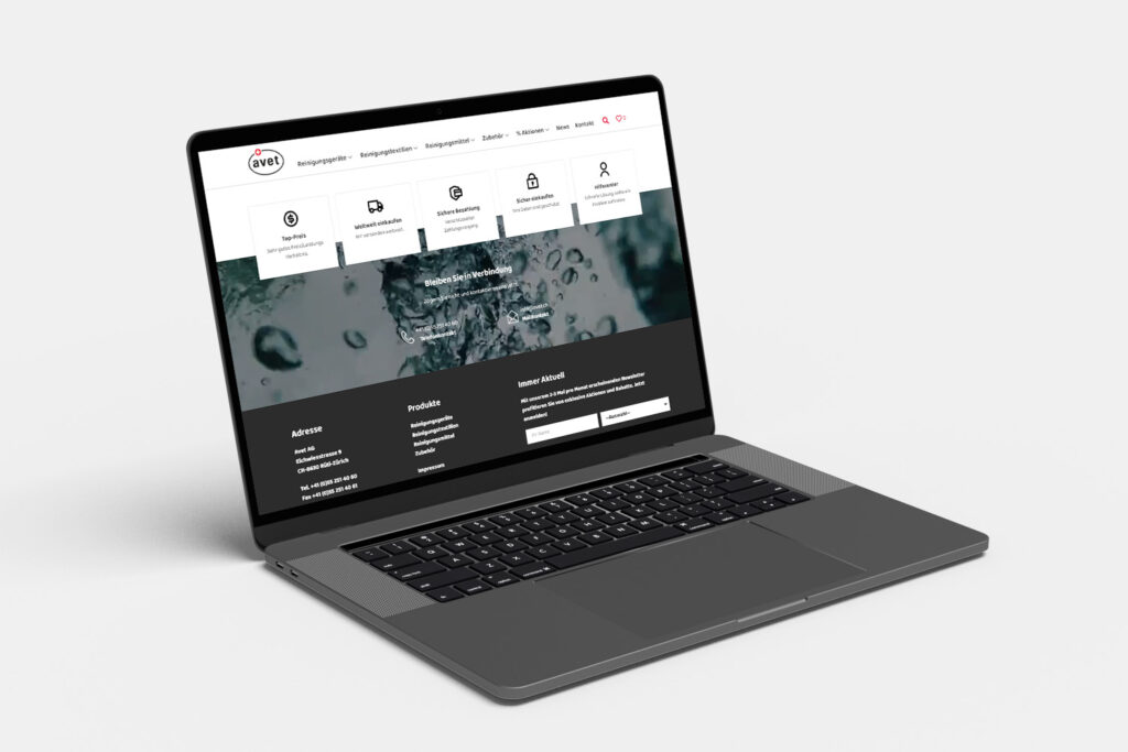 Mockup Avet.ch Laptop