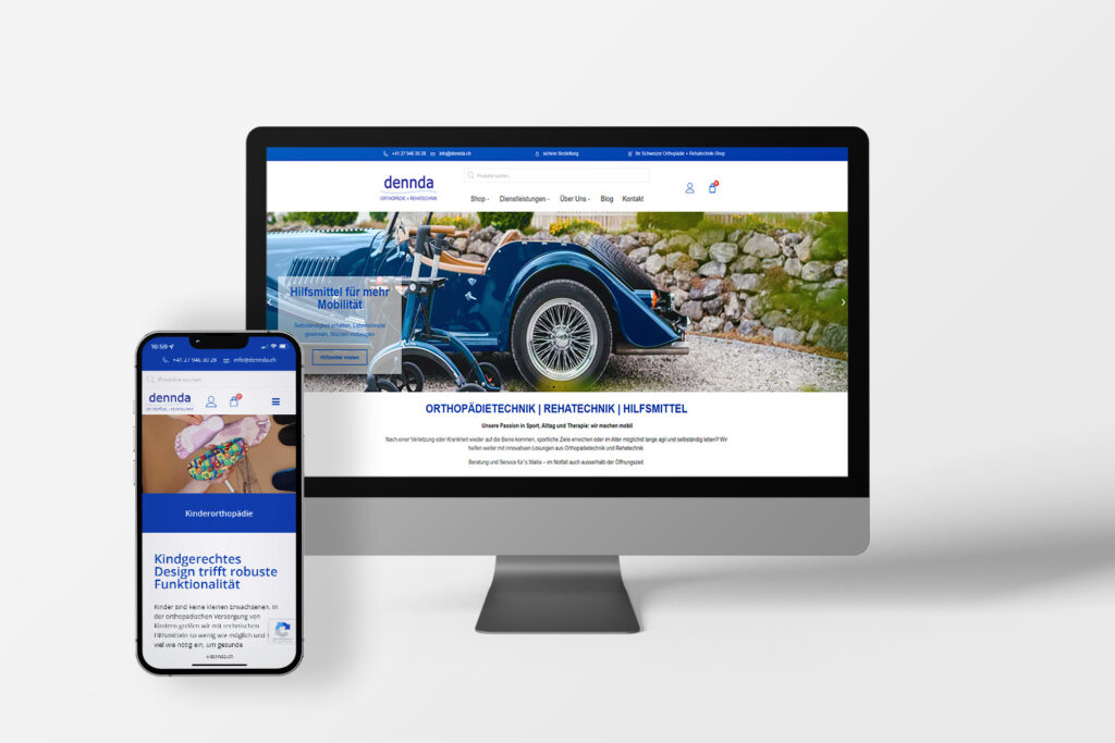 Mockup Dennda.ch Desktop Und Mobil