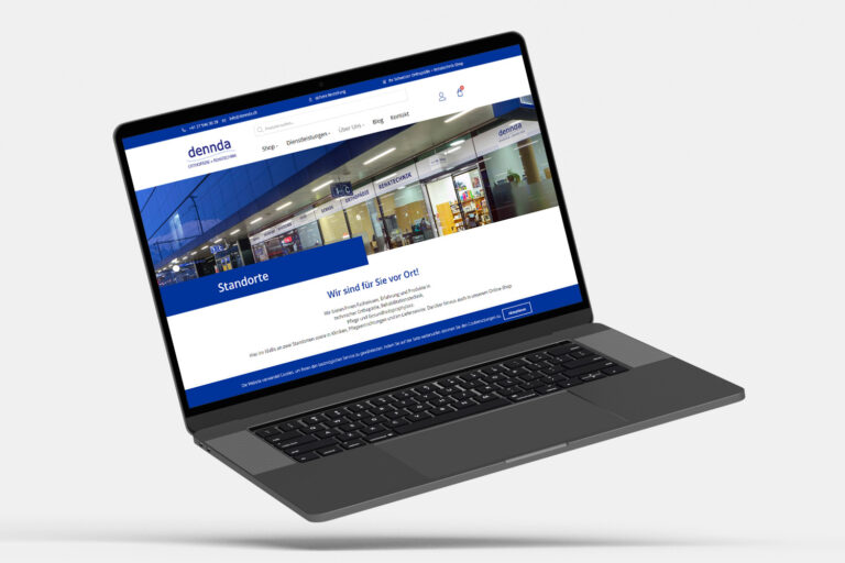 Mockup Dennda.ch Laptop