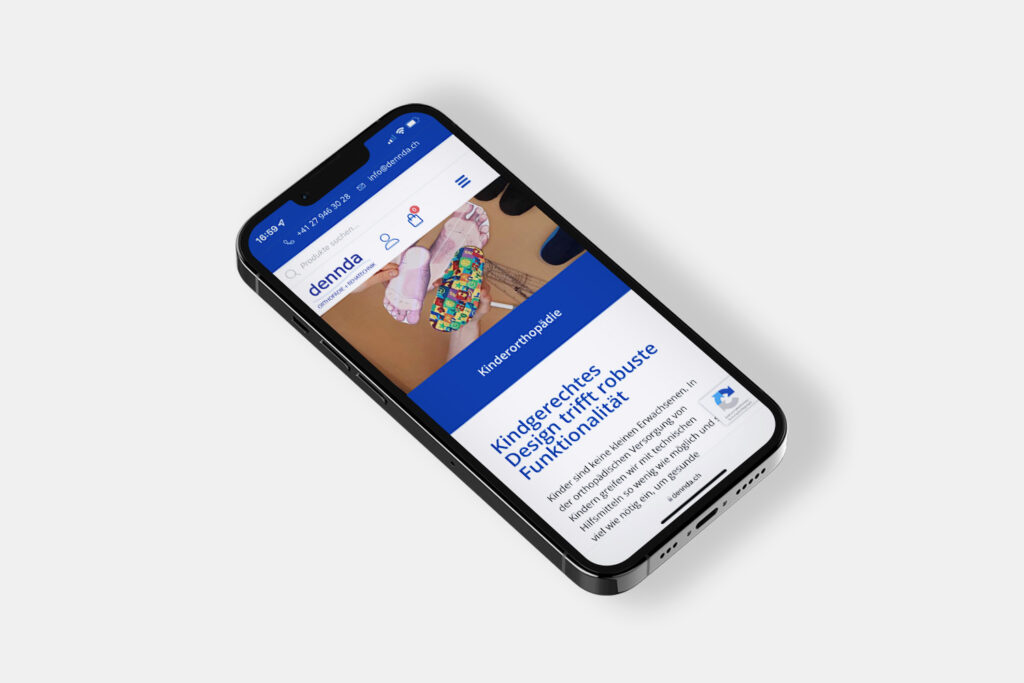 Mockup Dennda.ch Mobil