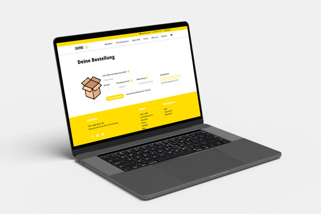 Mockup EU4You Laptop