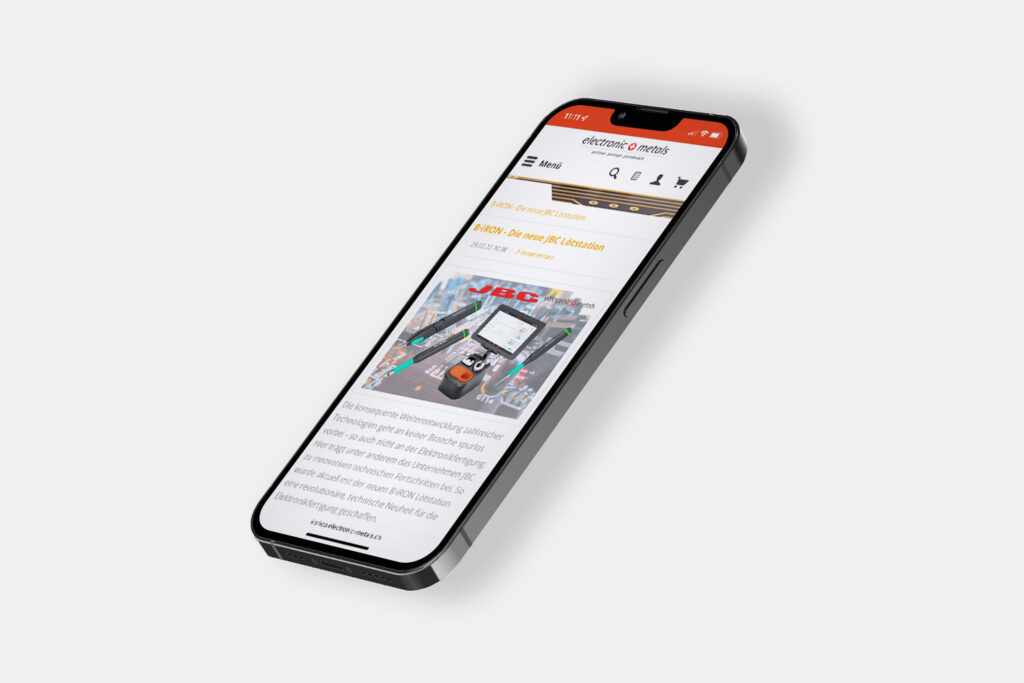 Mockup Electronic Metals