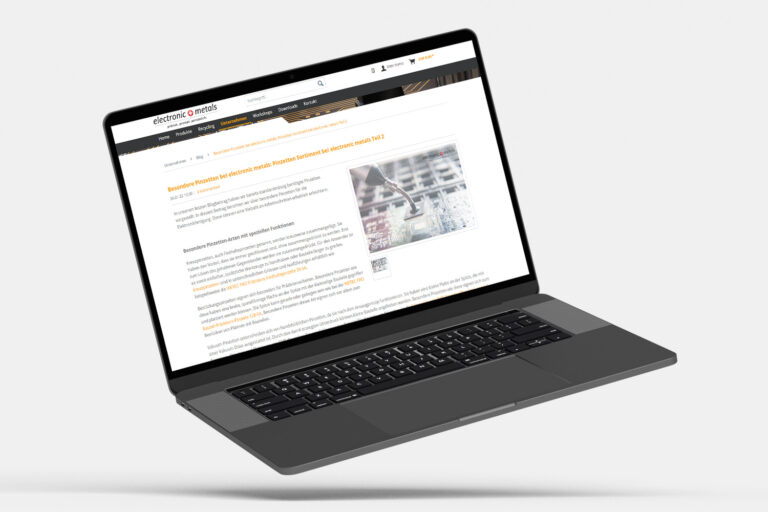 Mockup Electronic Metals Laptop