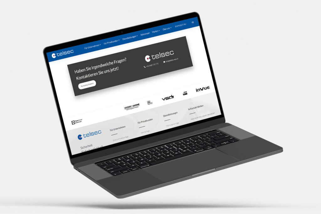 Mockup Telsec Ess Referenz Laptop