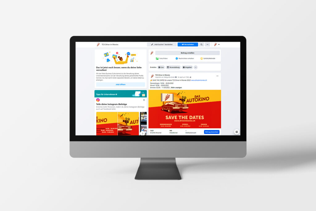 Mockup TCS Drive In Movies Desktop