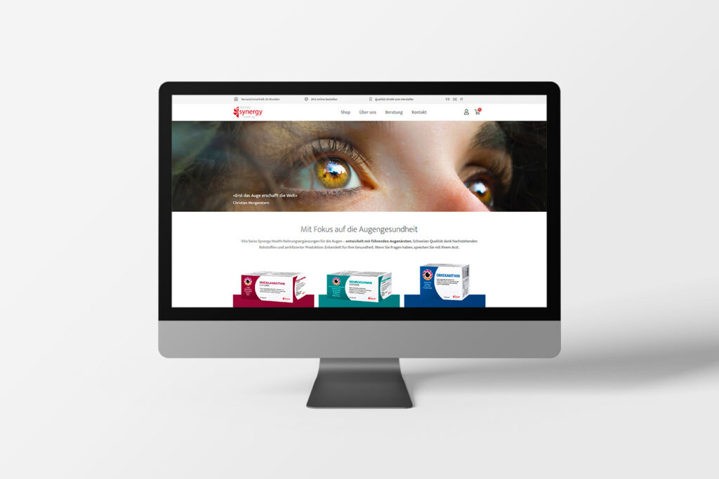 Mockup Vita Swiss Synergy Desktop