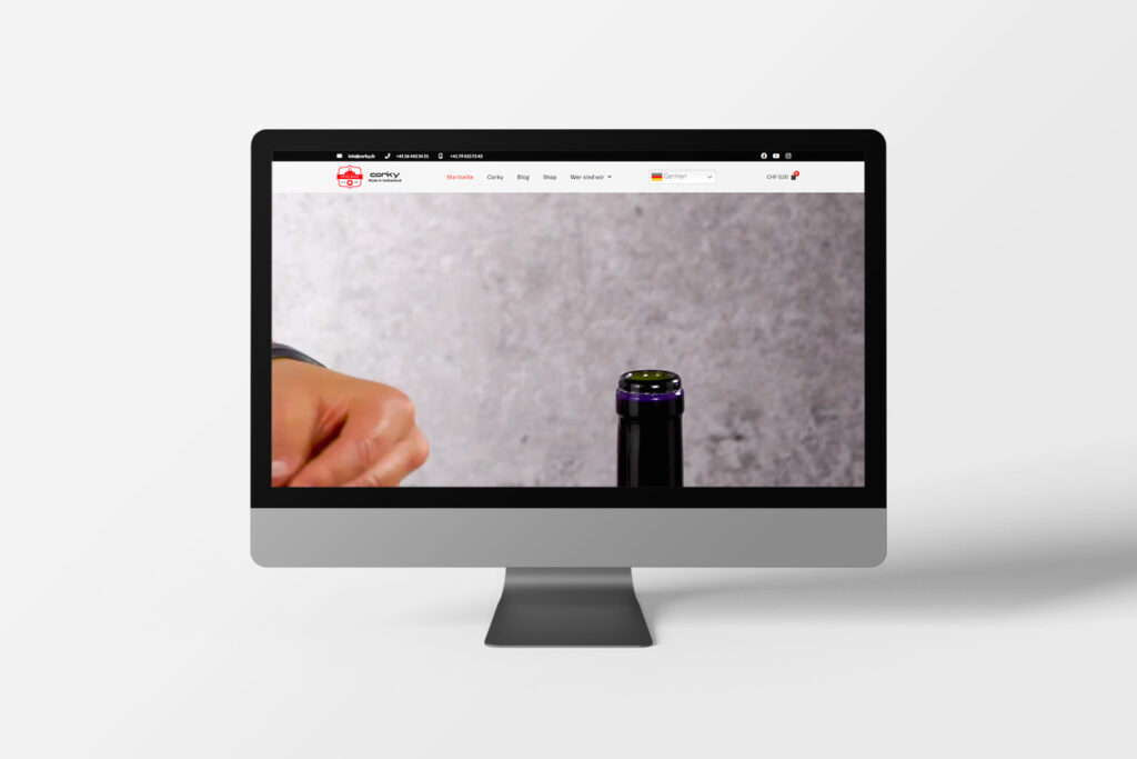 Mockup Corky Desktop