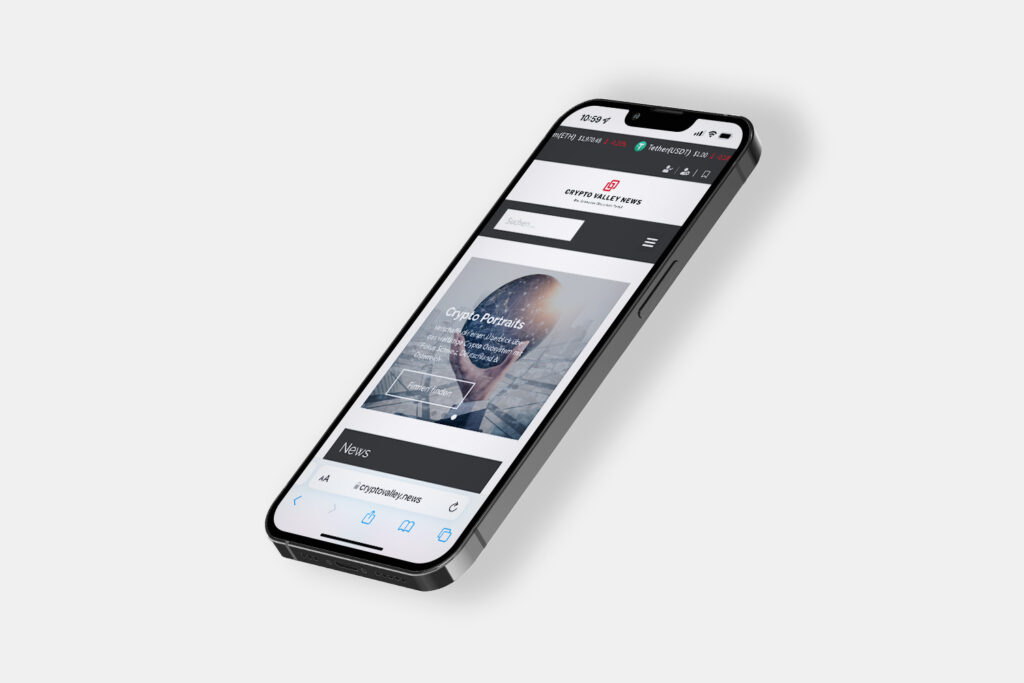 Mockup Cryptovalleynews Smartphone