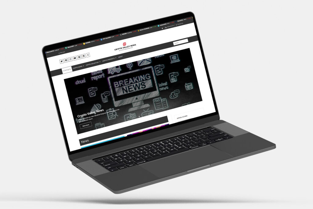 Mockup Cryptovalleynews Laptop