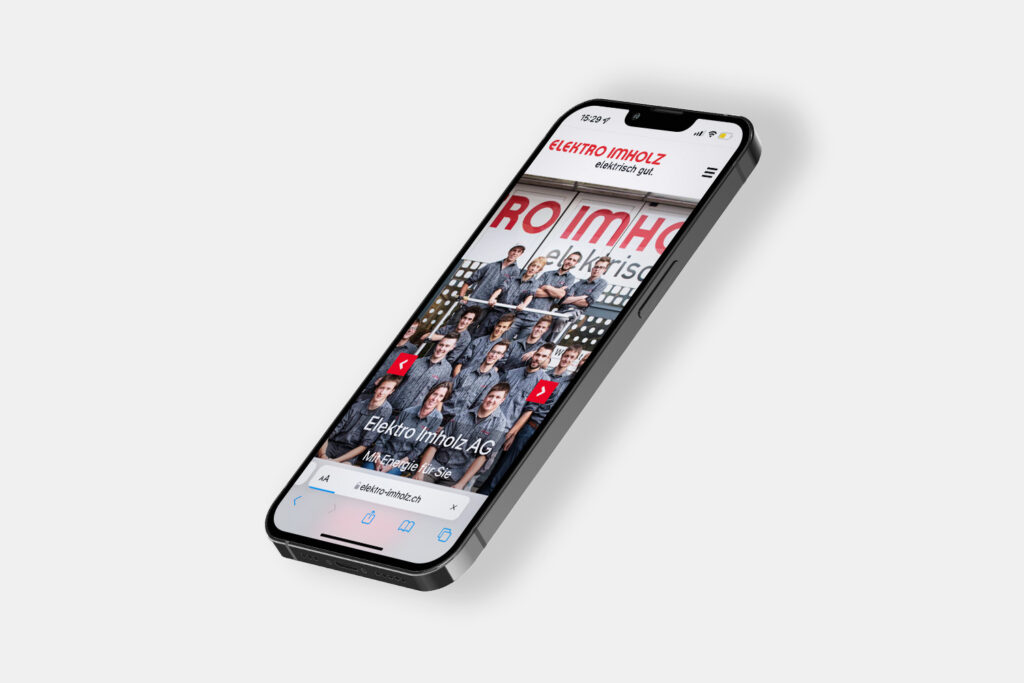 Mockup Elektro Imholz Smartphone