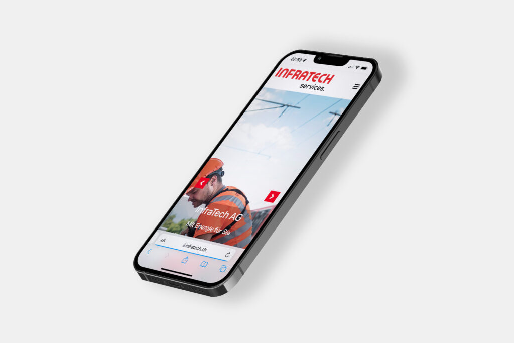 Mockup infraTech Smartphone