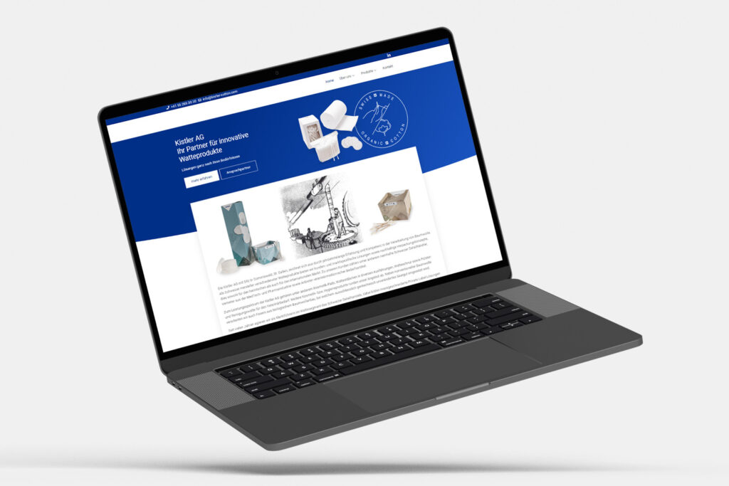 Mockup Kistler laptop