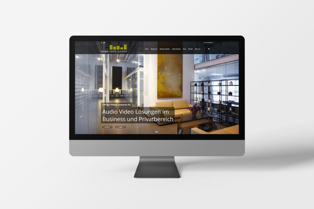 Mockup Ottiger Media Systeme Desktop