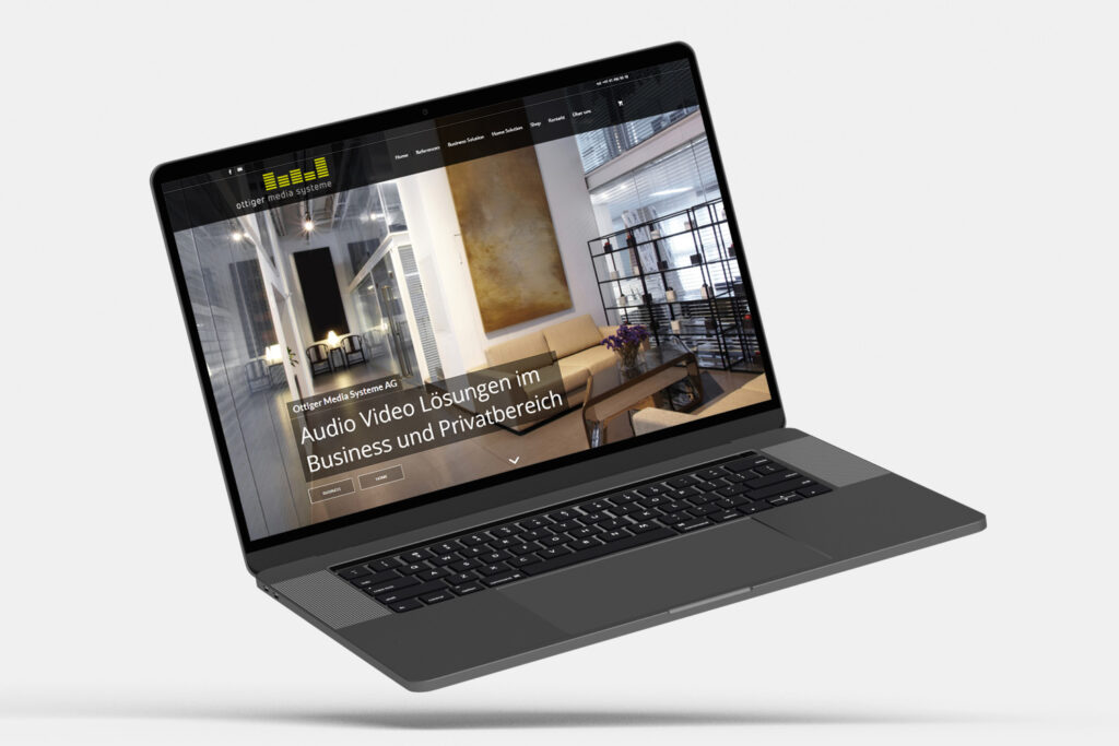 Mockup Ottiger Media Systeme Laptop