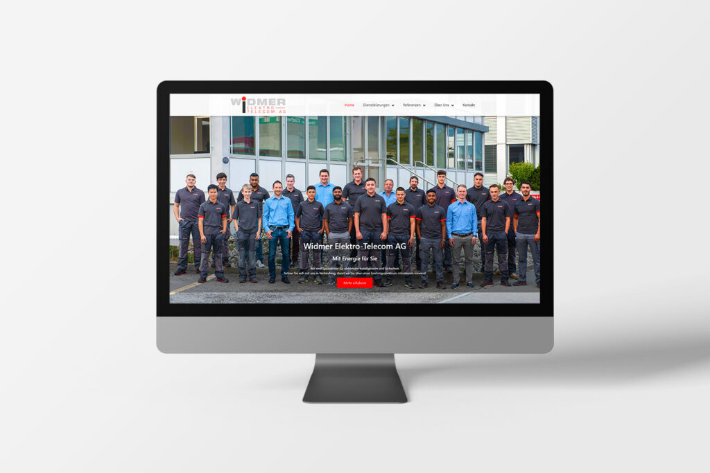 Mockup Widmer Desktop