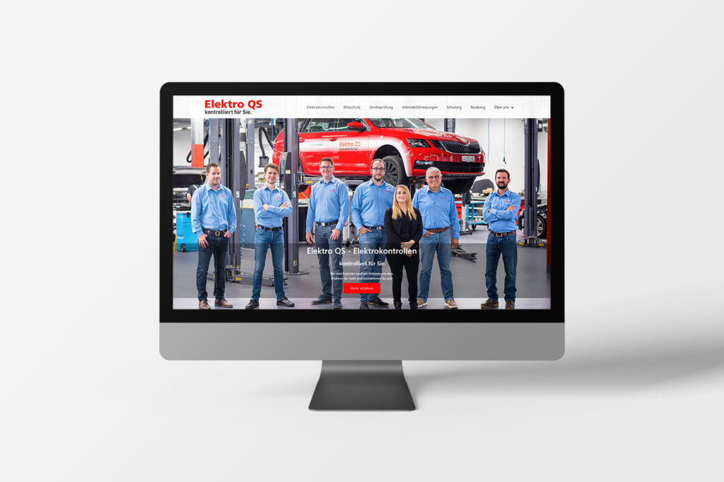 Mockup Elektro QS Desktop