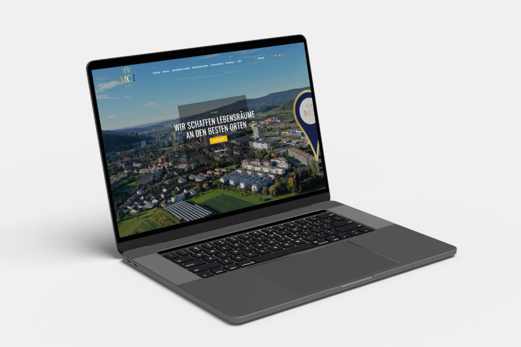 Mockup MCI Group Laptop