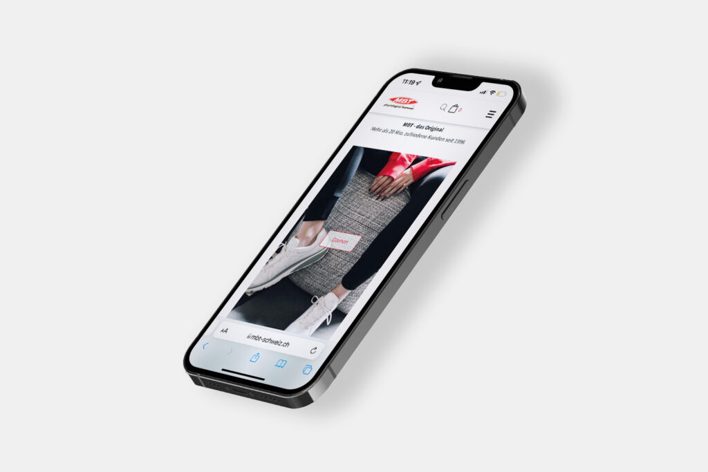 Mockup MBT Schoes Handy