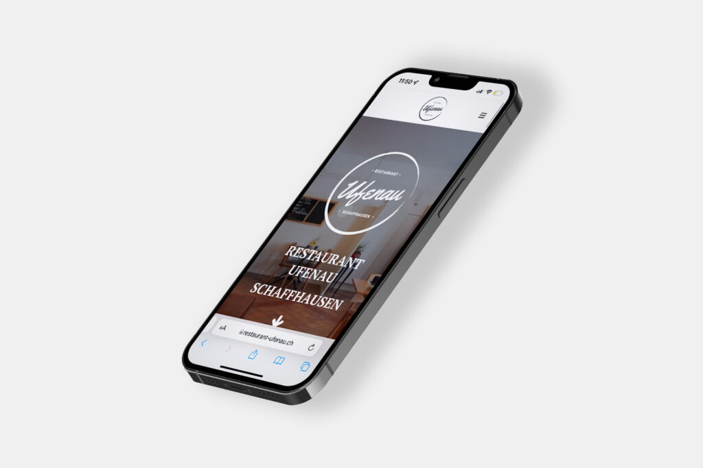 Mockup Restaurant Ufenau Handy