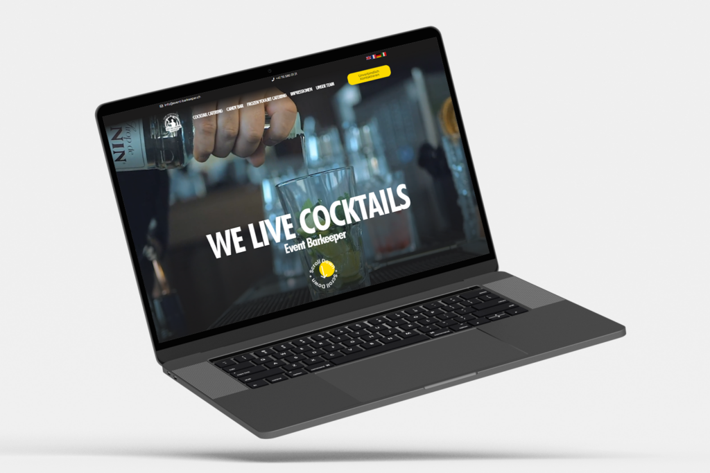 Event Barkeeper Laptop Referenz