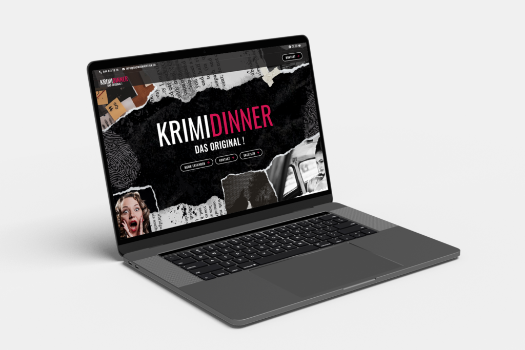Krimidinner Laptop