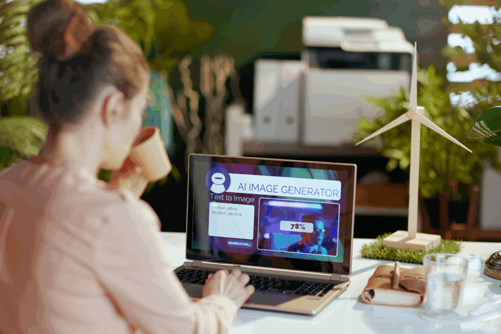 Sind KI-generierte Bilder auf der eigenen Website erlaubt?